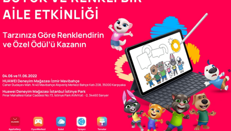Huawei, İstanbul ve İzmir’deki mağazalarında eğlenceli bir Talking Tom & Friends etkinliğine aileleri davet ediyor