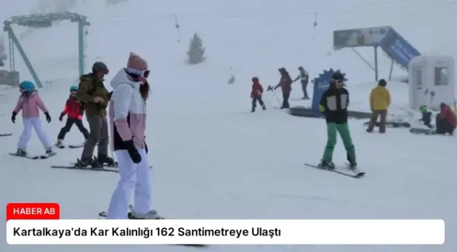 Kartalkaya’da Kar Kalınlığı 162 Santimetreye Ulaştı