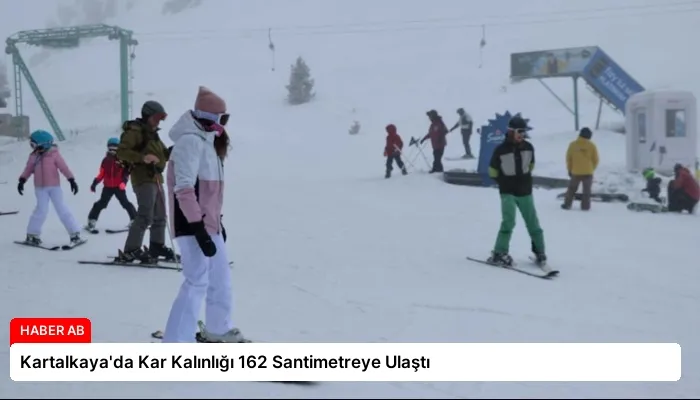 Kartalkaya’da Kar Kalınlığı 162 Santimetreye Ulaştı