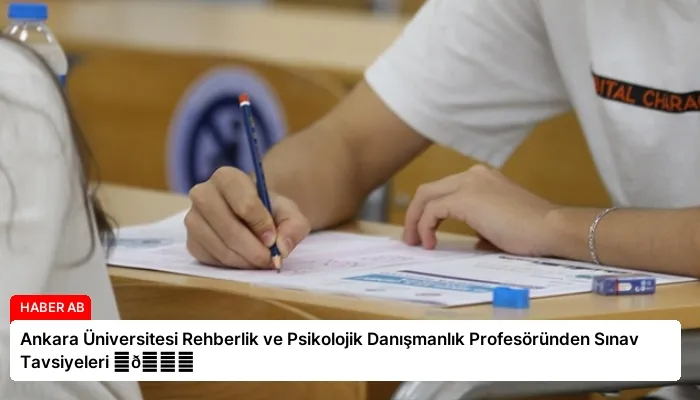 Ankara Üniversitesi Rehberlik ve Psikolojik Danışmanlık Profesöründen Sınav Tavsiyeleri ⏬👇