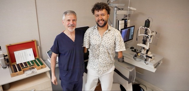 Kornea yapısı cerrahiye uygun olmayan milli sporcu temassız lazerle sağlığına kavuştu