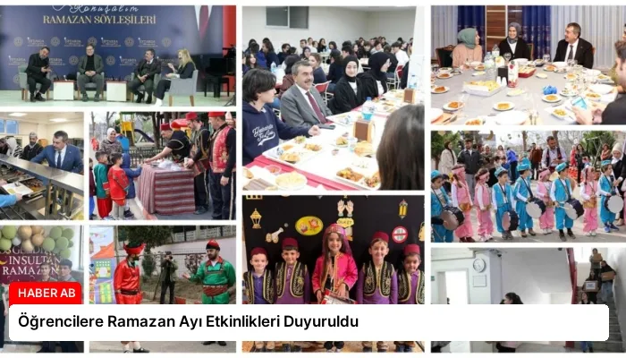 Öğrencilere Ramazan Ayı Etkinlikleri Duyuruldu