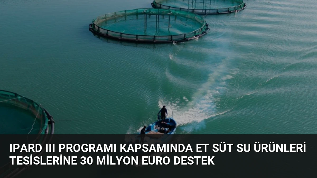 IPARD III Programı Kapsamında Et Süt Su Ürünleri Tesislerine 30 Milyon Euro Destek