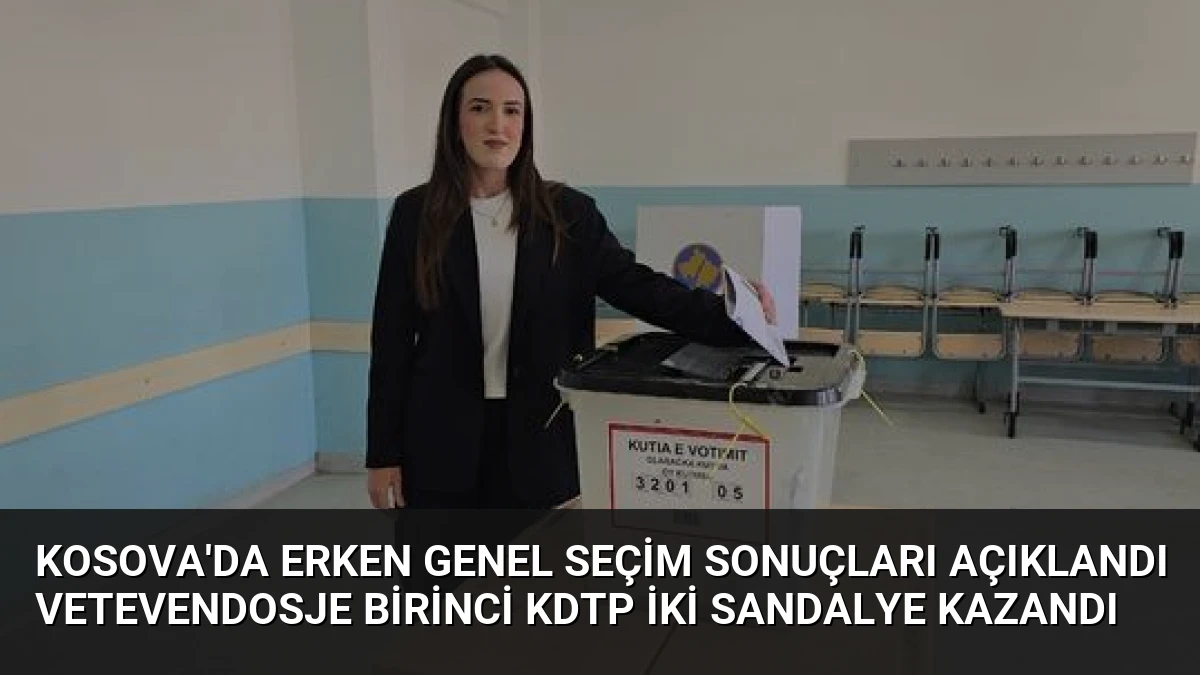 Kosova’da Erken Genel Seçim Sonuçları Açıklandı Vetevendosje Birinci KDTP İki Sandalye Kazandı