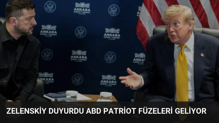 Zelenskiy Duyurdu ABD Patriot Füzeleri Geliyor