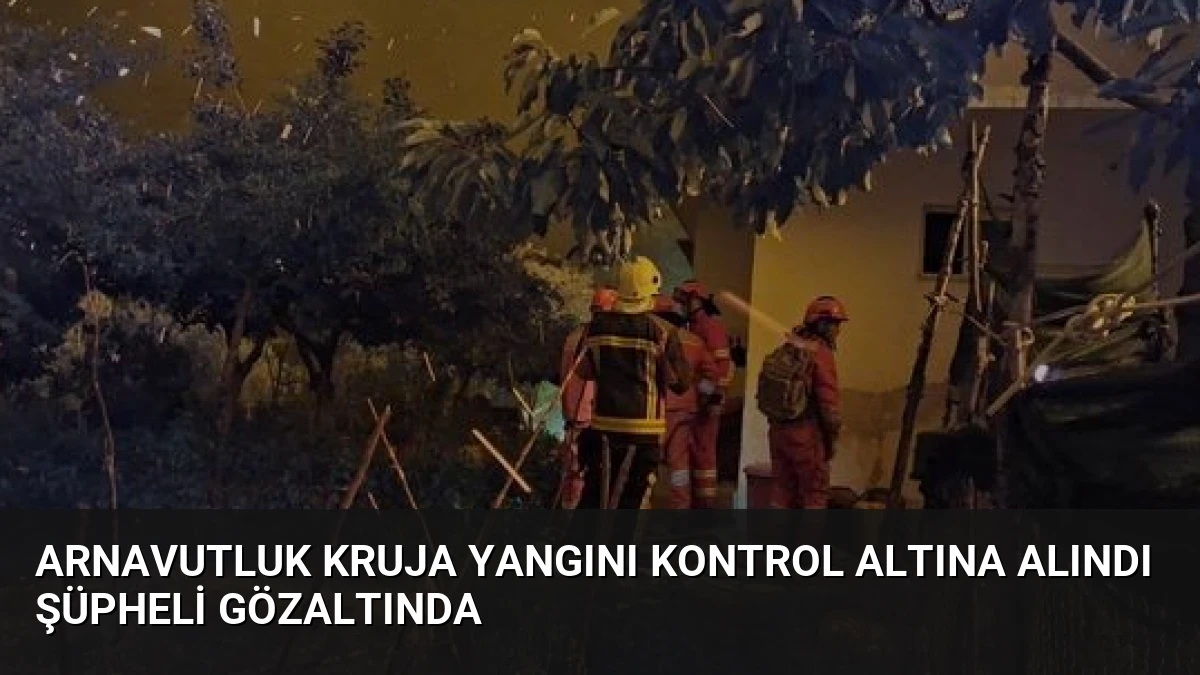 Arnavutluk Kruja Yangını Kontrol Altına Alındı Şüpheli Gözaltında