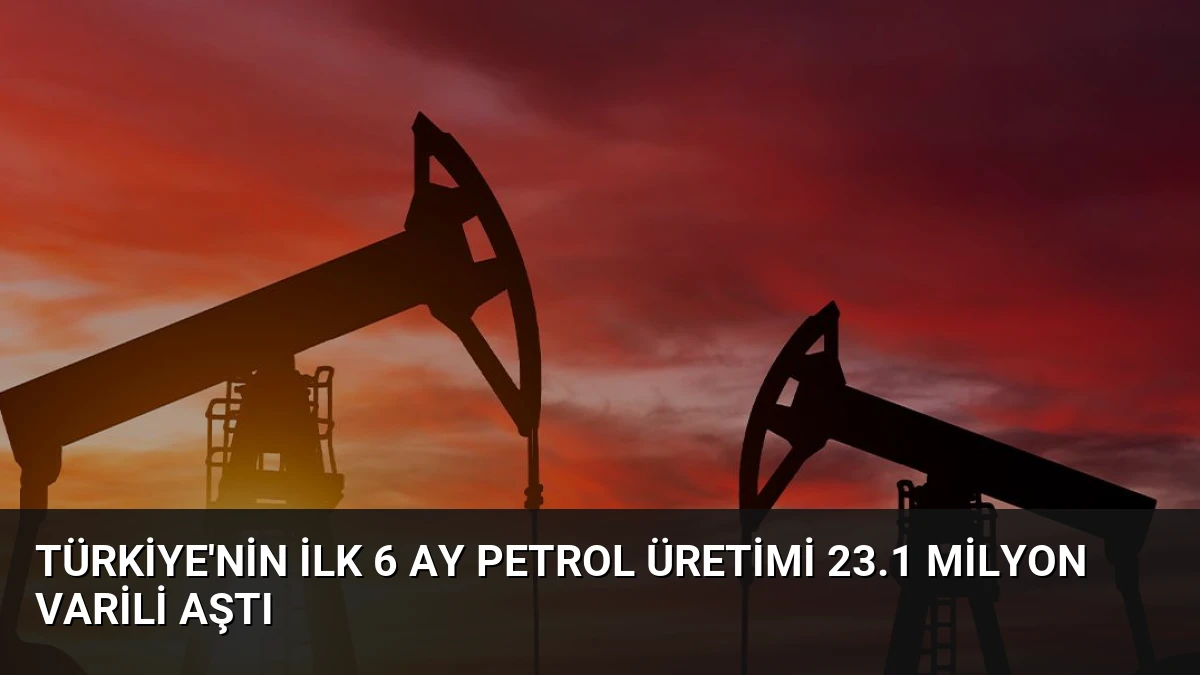 Türkiye’nin İlk 6 Ay Petrol Üretimi 23.1 Milyon Varili Aştı