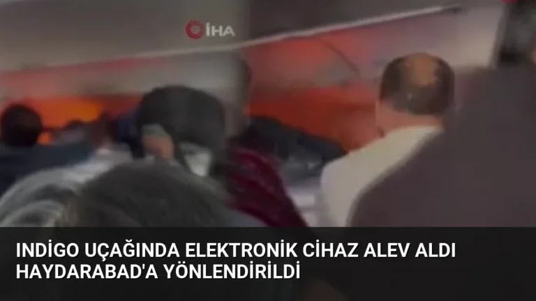 IndiGo Uçağında Elektronik Cihaz Alev Aldı Haydarabad’a Yönlendirildi
