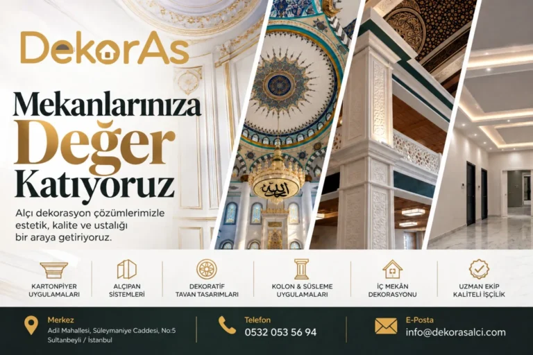 Salon Dekorasyonunda Asma Tavan ve Kartonpiyer Modelleri Nasıl Seçilmeli?